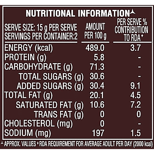 Parle Happy Happy Choco-Chip Cookies, 6 x 31.5 g Multipack