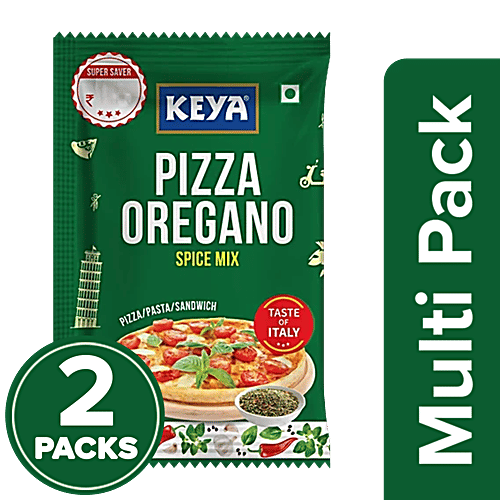 Keya Pizza Oregano Seasoning For Italian Dishes, 2 x 8 g Multipack