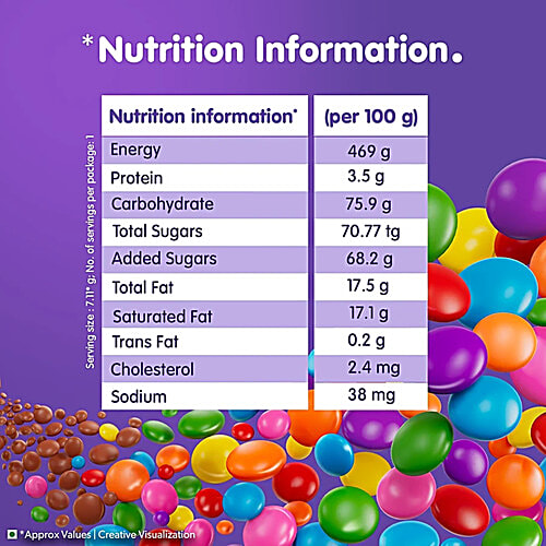 Cadbury Gems Chocolate Pouch, 6x7.34 g (Multipack)