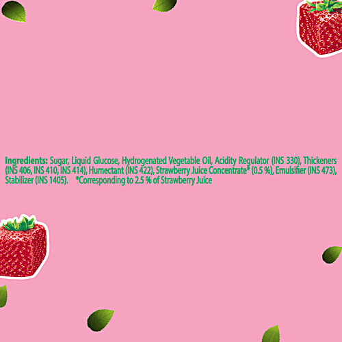 Fruit-Tella  Strawberry Flavour Chewy Toffee Stick - With Fruit Juice, 2 x 45 g Multipack 