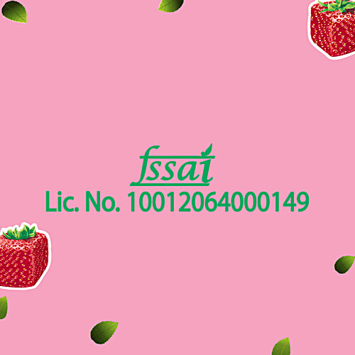 Fruit-Tella  Strawberry Flavour Chewy Toffee Stick - With Fruit Juice, 2 x 45 g Multipack 