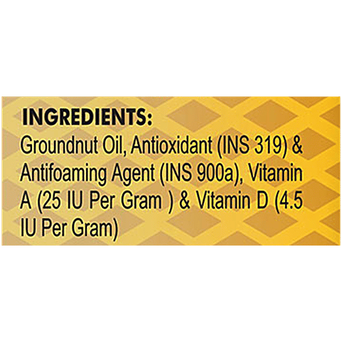 Patanjali Groundnut Oil, 2 x 770 g Multipack 