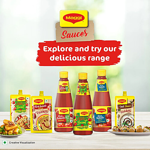 Maggi Hot & Sweet Tomato Chilli Sauce, 2x1 kg (Multipack) Perfect Blend of Tomatoes & Chillies