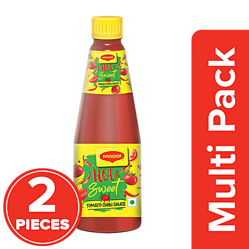 Maggi Hot & Sweet Tomato Chilli Sauce, 2x1 kg (Multipack) Perfect Blend of Tomatoes & Chillies
