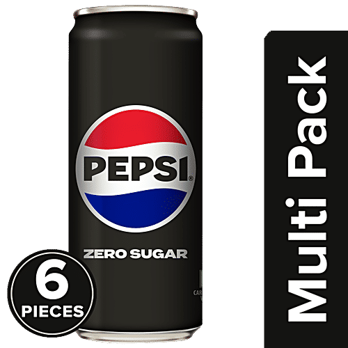 Pepsi Zero Sugar Soft Drink, 6 x 300 ml Multipack 