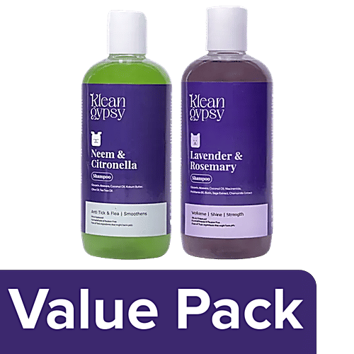 Buy Klean Gypsy Neem & Citronella Shampoo + Lavender & Rosemary Shampoo