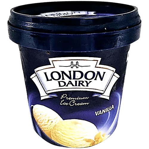 London Dairy Premium Ice Cream - Vanilla, 4 x 125 ml Multipack
