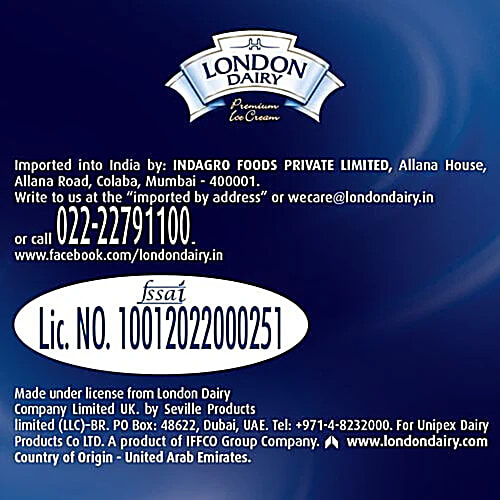 London Dairy Premium Ice Cream - Cookies & Cream, 6 x 125ml Multipack