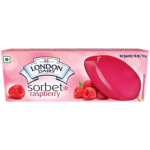 London Dairy Raspberry Sorbet Stick, 4 x 90 ml Multipack