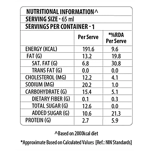 Baskin Robbins Hazelnut Ice Cream, 2 x 65 ml Multipack 