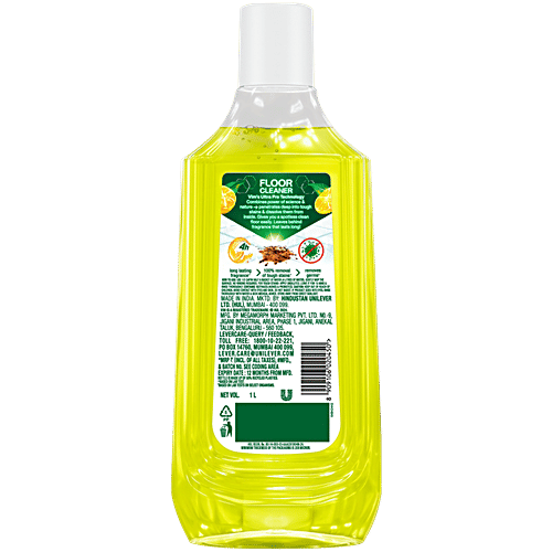 Vim Ultrapro Sparkling Lemon Floor Cleaner, 2x1 L (Multipack) 100% Removal of Tough Stains, Germ Removal, Spa Like Fragrance