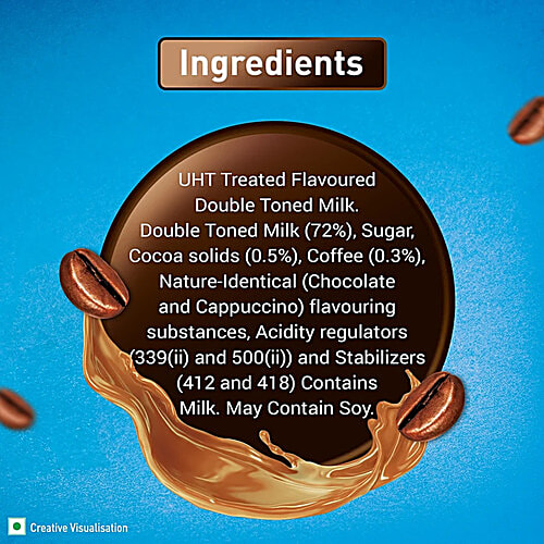 Nescafe  Choco Mocha Chocolate Flavoured Milk, 2x180 ml (Multipack) Double-Toned Milk, Refreshing & Satisfying Beverage