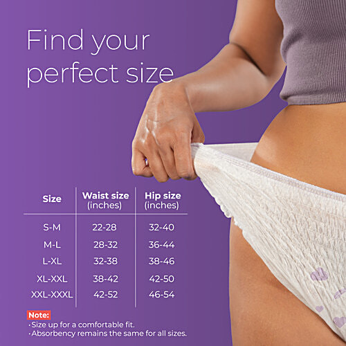 Nua Comfort Disposable Period Panties - XL-XXL, 2x5 pcs (Multipack) Cottony-Soft Protection
