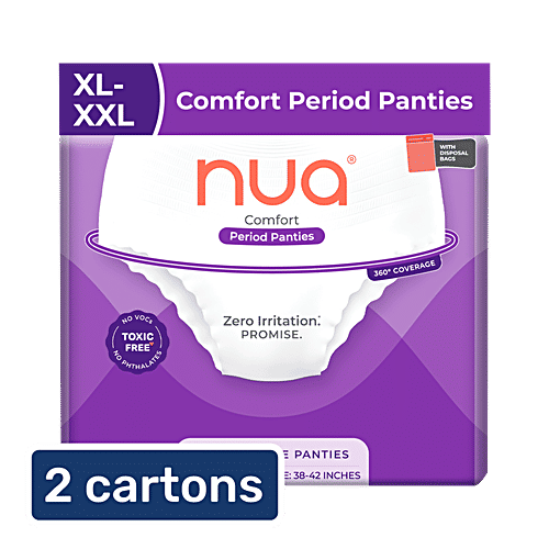 Nua Comfort Disposable Period Panties - XL-XXL, 2x5 pcs (Multipack) Cottony-Soft Protection