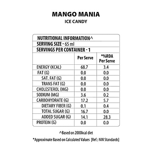 Baskin Robbins Mango Mania Ice Cream Bar, 2 x 65 ml (Multipack) 