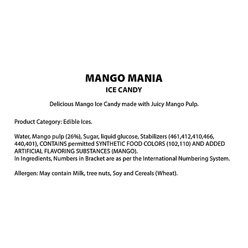 Baskin Robbins Mango Mania Ice Cream Bar, 4 x 65 ml (Multipack) 