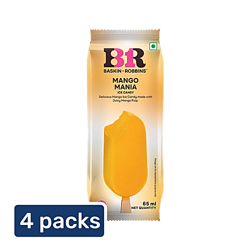 Baskin Robbins Mango Mania Ice Cream Bar, 4 x 65 ml (Multipack) 