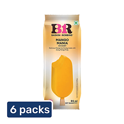 Baskin Robbins Mango Mania Ice Cream Bar, 6 x 65 ml (Multipack) 