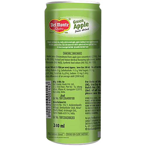 Del Monte Fruit Drink - Green Apple, 2 x 240 ml Multipack 