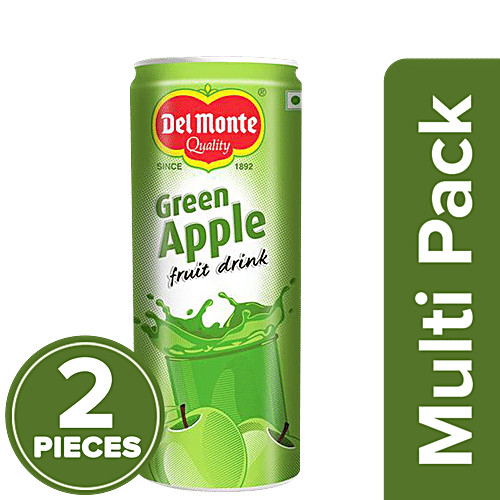 Del Monte Fruit Drink - Green Apple, 2 x 240 ml Multipack 