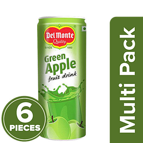 Del Monte Fruit Drink - Green Apple, 6 x 240 ml Multipack 