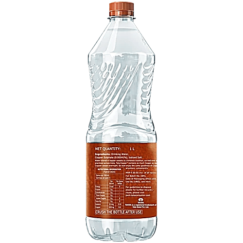 Tata  Copper+ Water With Goodness Of Copper, 6x1 L (Multipack) 