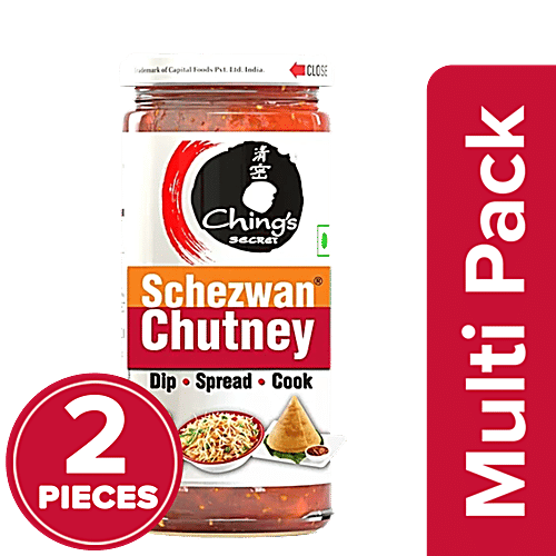 Ching's Secret Schezwan Chutney, 2 x 250 g (Multipack) 