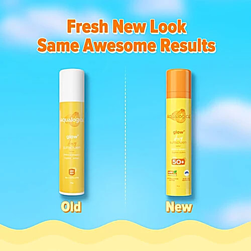 Aqualogica Dewy Sunscreen - Papaya & Vitamin C, SPF 50 PA+++, 2x50 g (Multipack) 