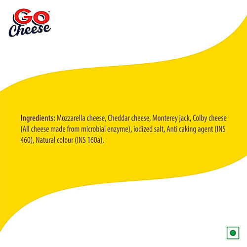 Go Cheese Shredded Four Cheese, 2x200 g (Multipack) Made from Cow's milk