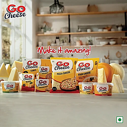 Go Cheese Shredded Four Cheese, 2x200 g (Multipack) Made from Cow's milk