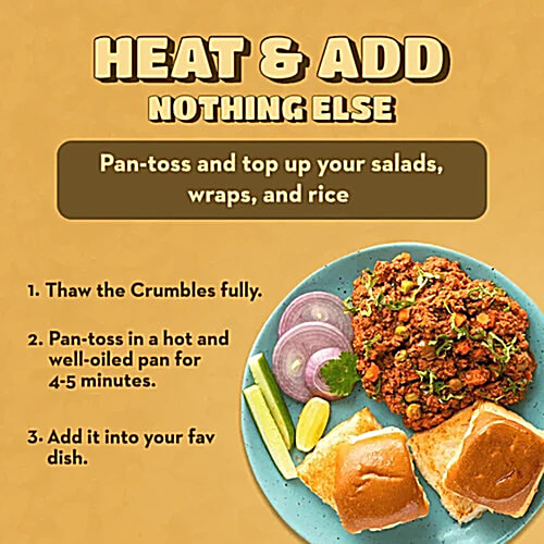 Hello Tempayy Tawa Masala Soy Tempeh Crumbles With 14 g Protein, 3x75 g (Multipack)