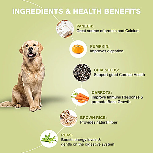 Benny's Bowl Vegetarian Paneer & Brown Rice Wet Dog Food, 15x300 g (Multipack) 