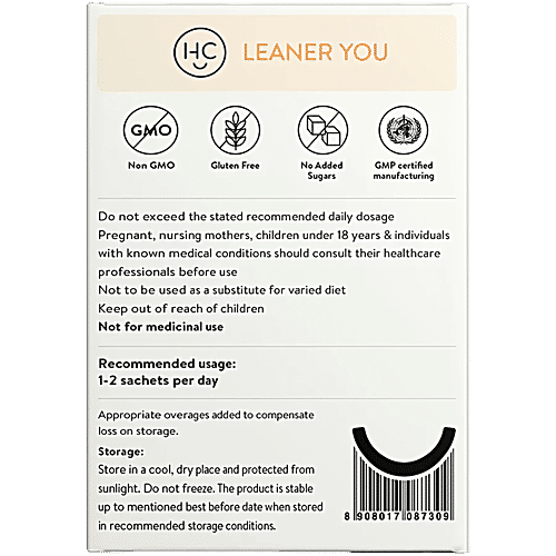 Happy Cultures Leaner You Lemon Flavoured Multistrain Probiotic Blend Nutraceutical For Adults, 2x30 g (Multipack)