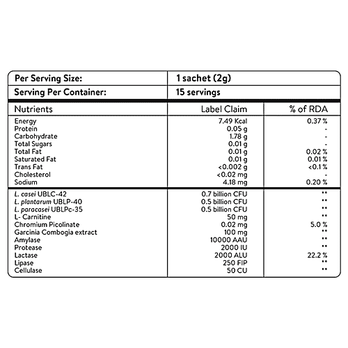 Happy Cultures Leaner You Lemon Flavoured Multistrain Probiotic Blend Nutraceutical For Adults, 2x30 g (Multipack)