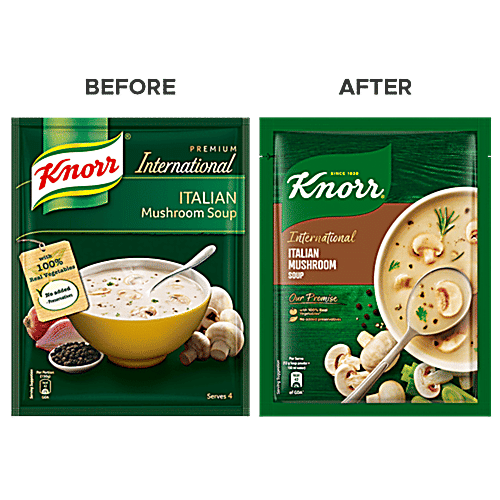 Knorr International Italian Mushroom Soup, 5x46 g (Multipack) No Added Preservatives