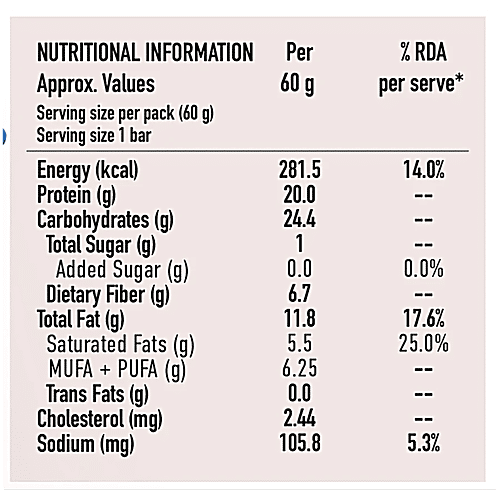Pro.Fitness Choco Peanut Butter Protein Bar, 2x60 g (Multipack) High Protein, No Preservatives, Added Cranberry Bites, Crunchy
