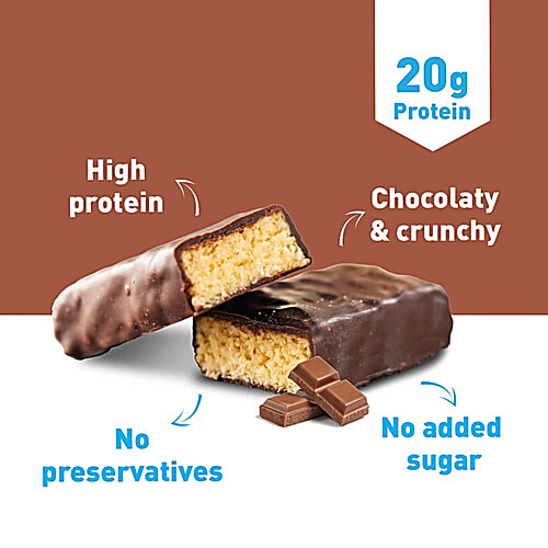 Pro.Fitness Choco Peanut Butter Protein Bar, 2x60 g (Multipack) High Protein, No Preservatives, Added Cranberry Bites, Crunchy
