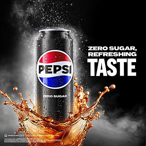 Pepsi Zero Sugar Soft Drink, 6x300 ml (Multipack) 
