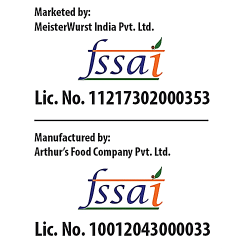 MeisterWurst Pork Bockwurst Smoked Sausage, Pork Meat 80%, No Soya, 2x200 g (Multipack) No Soya, No MSG, No Added Artificial Colours