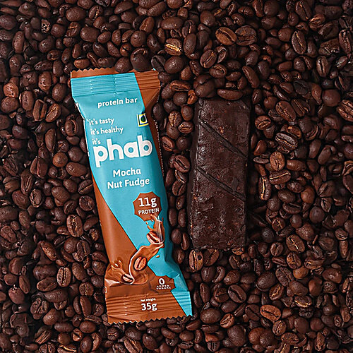 Phab Mocha Nut Fudge 11 g Protein Bar, 3x35 g (Multipack) 