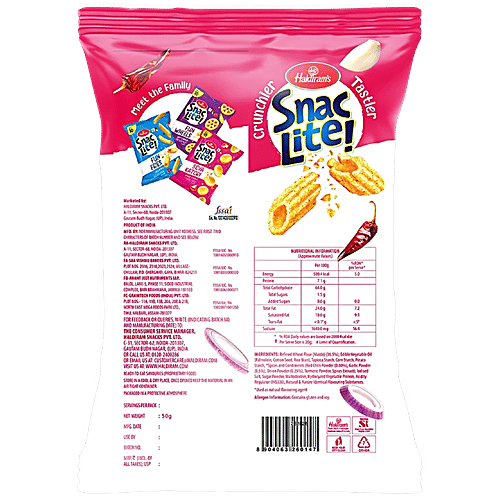 Haldiram's Snac Lite! Masala Dhamaka Soya Katori, 2x50 g (Multipack)