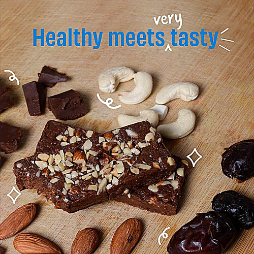 The Whole Truth Almond Choco Fudge Energy Bar, 3x40 g (Multipack) 5 g Protein, No Added Sugar, Gluten Free, Vegan