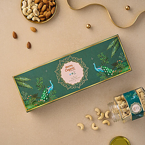 bb Royal Organic Premium Dry Fruit Collection - Almonds, Cashew, Raisins, 2x450 g (Multipack)