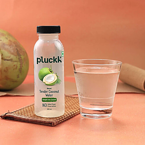 Pluckk Natural Tender Coconut Water, 3x200 ml (Multipack)