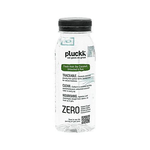 Pluckk Natural Tender Coconut Water, 3x200 ml (Multipack)