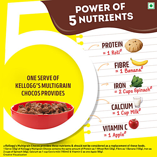 Kellogg's Multi Grain Chocos, 127 g  More Chocolatey, No Maida, Power of 5 nutrients