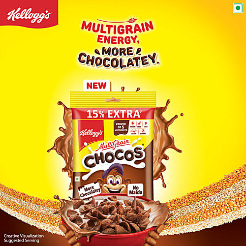 Kellogg's Multi Grain Chocos, 127 g  More Chocolatey, No Maida, Power of 5 nutrients