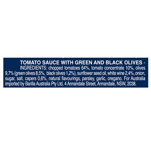 Barilla Olive Pasta & Pizza Sauce - With No Added Preservatives, Gluten Free, 400 g Jar No Added Preservatives, Gluten Free