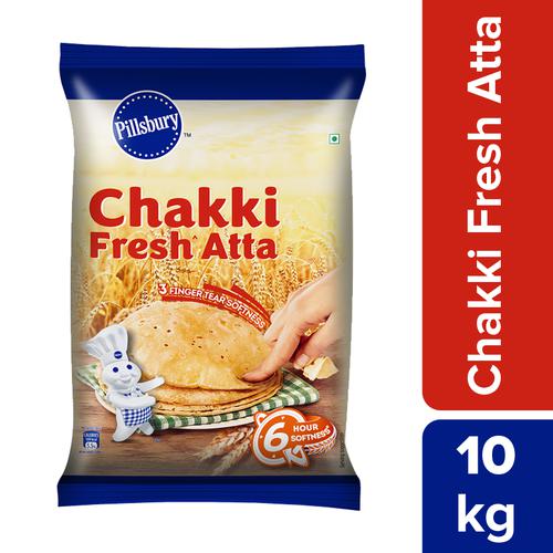 Pillsbury Atta/Godihittu - Chakki Fresh, 10 kg Pouch 
