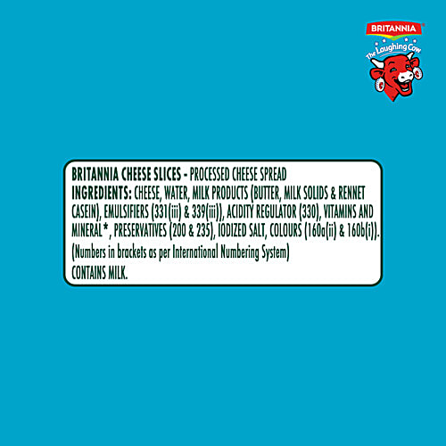 Britannia The Laughing Cow Cheese - Slice, 180 g (10 Slices x 18 g each) Rich in Calcium & Protein